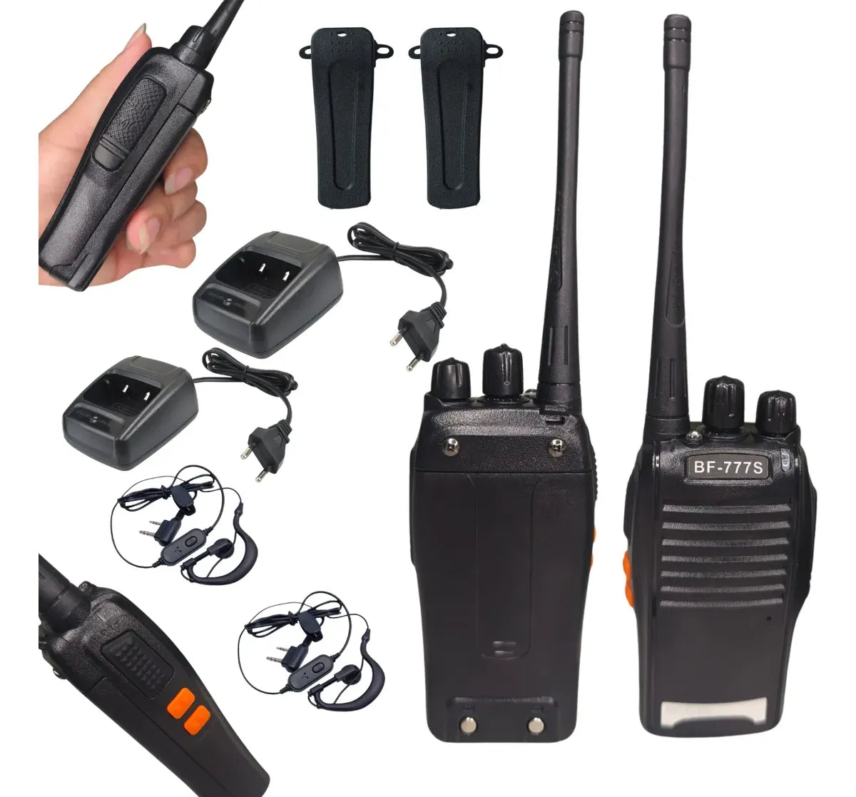 Kit 2 Radios Walkie Talkie Recargables RadioLink PRO™ [HABLA HASTA 8KM]