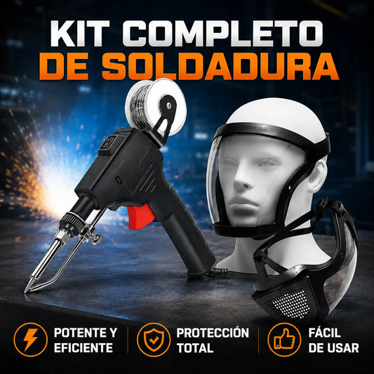 Pistola de Soldadura Eléctrica SoldaMax™ + Máscara De Protección