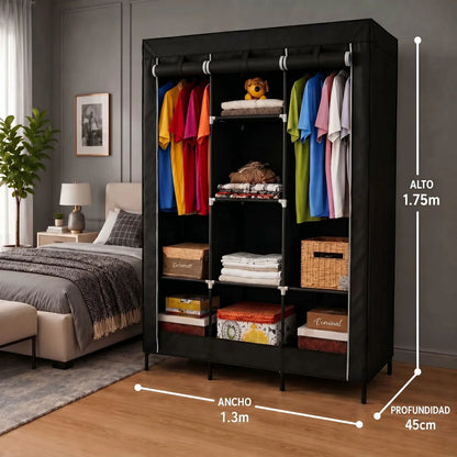 Closet Plegable Multiuso MaxCloset + Zapatero Perchero [ÚLTIMAS UNIDADES]